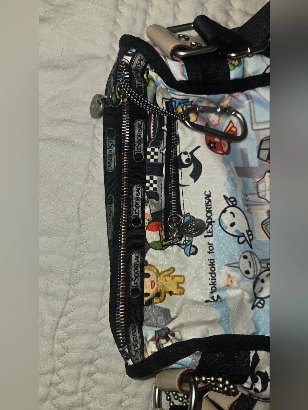 LeSportsac Tokidoki Multicolor Graphic Crossbody with Black Trim
